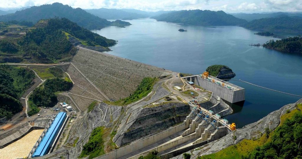 Bakun Dam hydroelectric plant Sarawak Malaysia