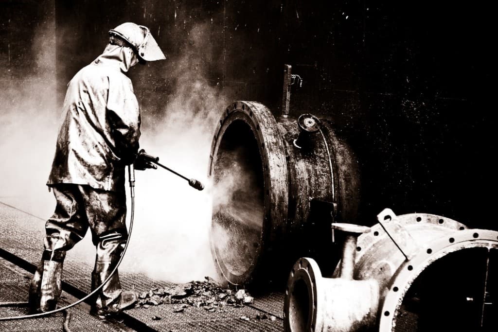 Cleaning condenser tubes manually