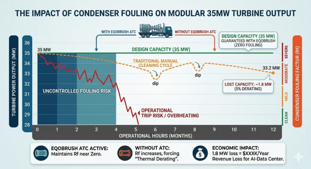 Eqobrush helps control fouling on surface condenser