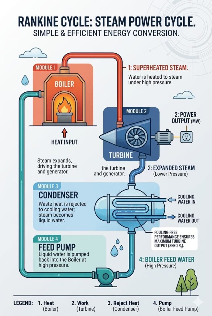 Rankine Cycle - condenser vacuum efficiency